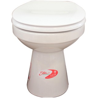 สุขภัณฑ์นั่งราบ นั่งราบ STAR S-2701 สีขาว สุขภัณฑ์ ห้องน้ำ TOILET STAR S-2701 WHITE