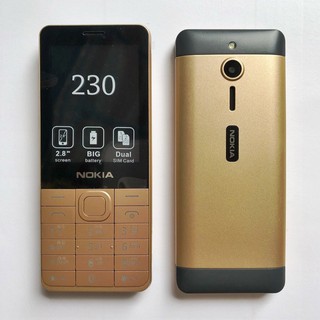 โทรศัพท์มือถือ โนเกียปุ่มกด NOKIA 230  (สีทอง) 2 ซิม จอ 2.8นิ้ว  รุ่นใหม่ 2020