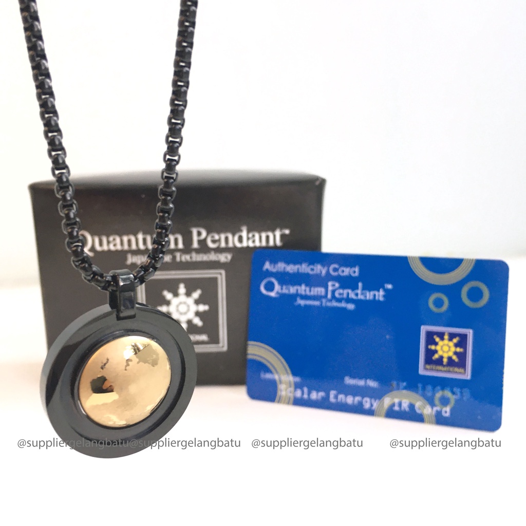 Certified BLACK GLOBE GERMANIUM จี้ควอนตัม สร้อยคอสุขภาพ