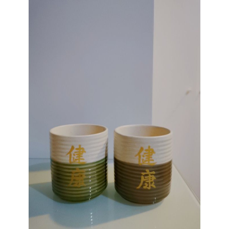 🌱ถ้วยชาร้อน🌱 ถ้วยชาเขียว ไสตน์ญี่ปุ่น แก้วน้ำใส่ได้ทั้งน้ำร้อน และน้ำเย็น ของยี่ห้อ brands ทำจากดินเผา แท้จากบริษัท 🌱🌱🌱🌱
