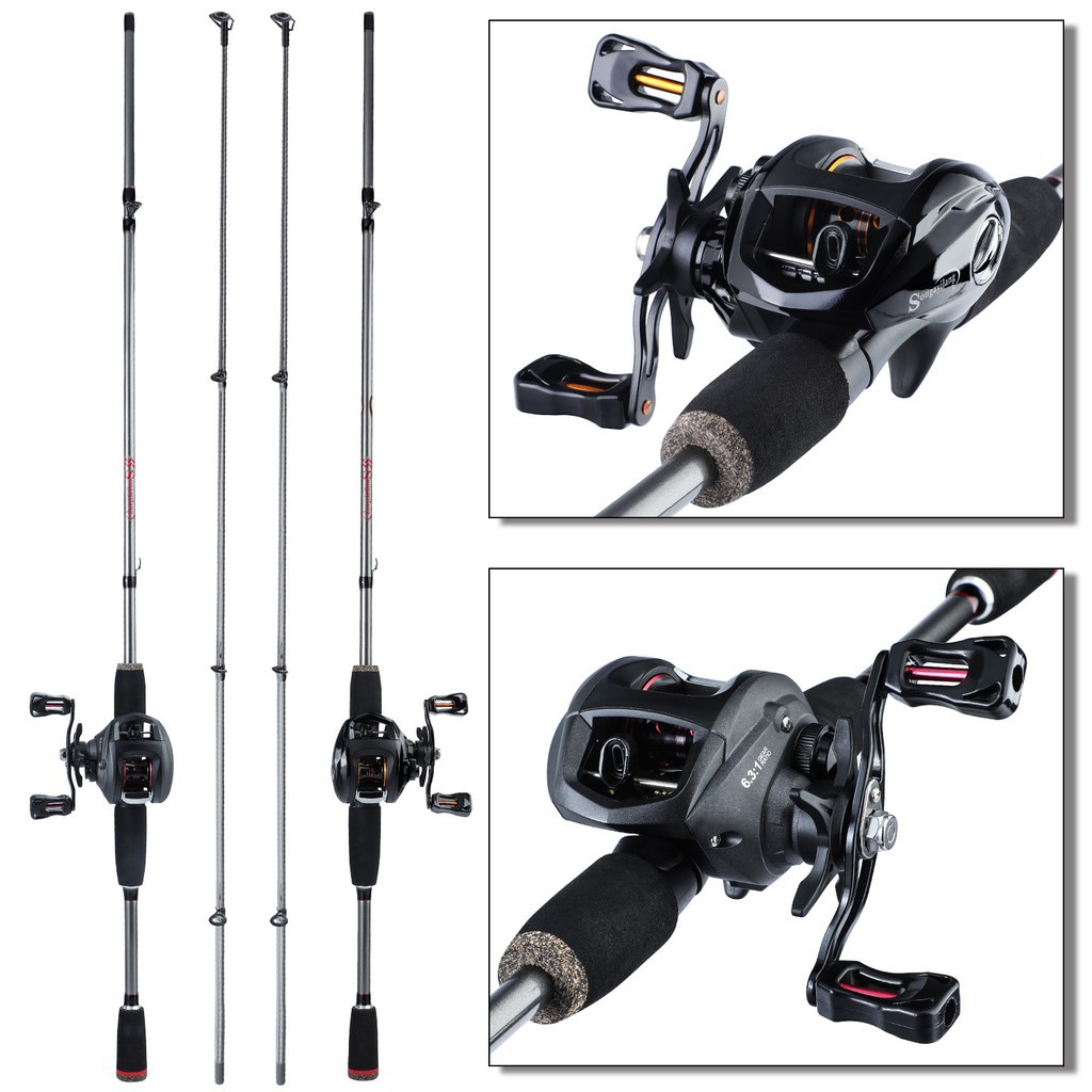 Zuryp 1.8-2.4m Casting Rod Combo Spinning Fishing Set With Bag