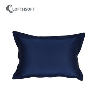 LOFTYSOFT ปลอกหมอน Cotton Silk 550 เส้นด้าย Charisma Collection - Pearl Navy (สีกรม)