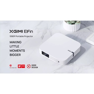 (ผ่อน0%X10เดือน) XGIMI Elfin 1080P Portable Projector Android TV 10.0, 800 ANSI Lumens, HDR 10+, Harman Kardon