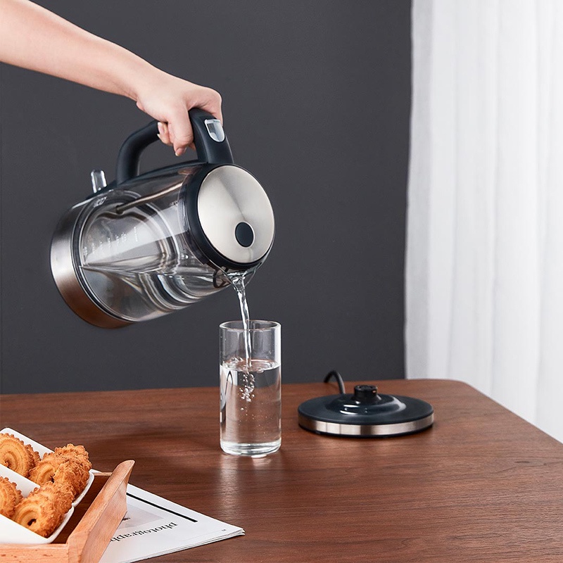 Glass Electric Water Kettle Anti-Dry Electric Kettle Stainless Steel ...