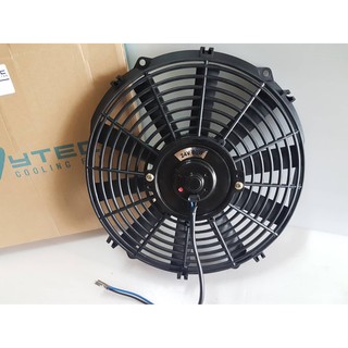 พัดลม ระบายความร้อน 12 นิ้ว (บาง) 24V. 10ใบ โครงพลาสติก พัดลมแอร์ พัดลมไฟฟ้า พัดลมหม้อน้ำ พัดลมหน้าแผงร้อน
