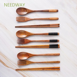 Needway ชุดช้อนส้อมตะเกียบแบบพกพาสไตล์ญี่ปุ่นสําหรับตกแต่งบ้าน