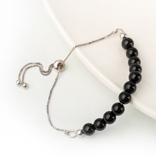 AR-Kang Collection***สร้อยข้อมือ Black Agate (เงินแท้92.5%)