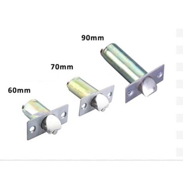 ล็อคประตูทรงกระบอก Backset Tongue Latch 60mm/70mm/90mm Backset Part Accessories/ Tumbบก Pintu Hati