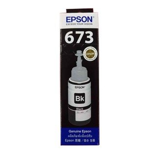 Epson 673100 BK หมึกแท้ สีดำ จำนวน 1 ชิ้น ใช้กับพริ้นเตอร์อิงค์เจ็ท เอปสัน L800/805/850/1800 (Tank)