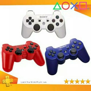 Stik Ps3 Original Pabrik Wireless Stick PlayStation OP  New Sixaxis Dualshock Analog Getar Aneka Warna Bagus Support PC Android