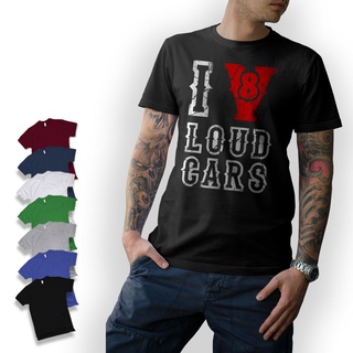 [S-5XL]เสื้อยืด พิมพ์ลาย I love v8 Cult Hot rod musclecar oldschool hemi roadrunner mopar s-x- สําหรับผู้ชาย