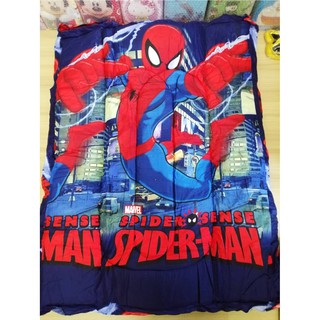 SALE!! ที่นอนเด็กอนุบาล ลายการ์ตูน spider man (คละลาย) ตามชนิด การ์ตูน พร้อมหมอนในตัว (1ผืน)