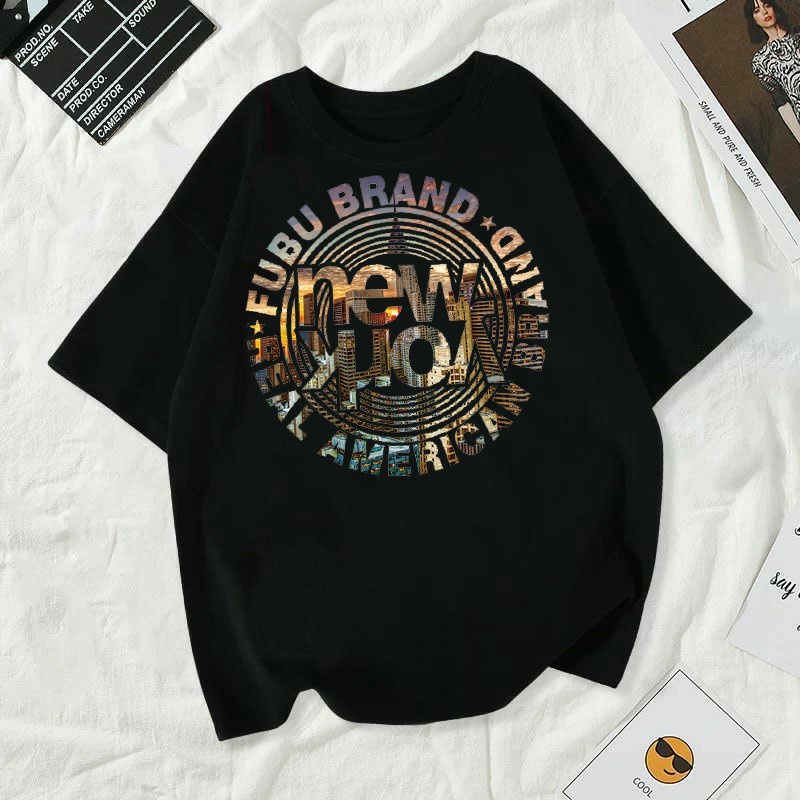 เสื้อยืดคอกลมผ้านิ่มใส่สบาย ลายแฟชั่นวินเทจ พร้อมส่ง T-312