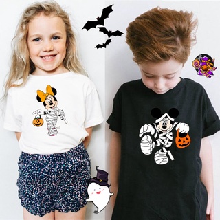 Disney Halloween Kid T-Shirt Mickey Minnie Halloween Shirt Boo Bash Disneyland Halloween Party shirt Boys Girls