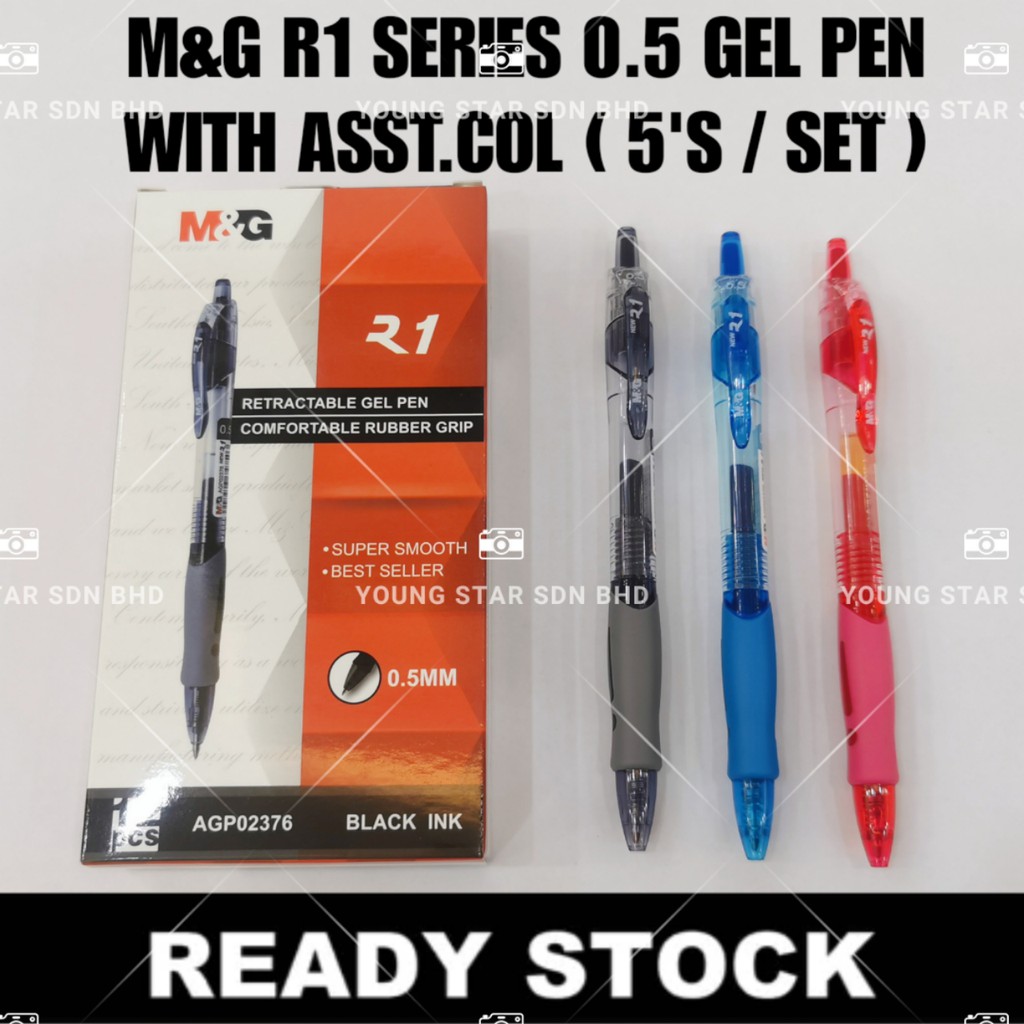 M&G GEL PEN 0.5 (R1 SERIES) VALUE PACK AGP02376 (5S / PACK)