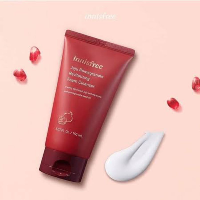 Innisfree Jeju Pomegranate Revitalizing Foam Cleanser 150ml โฟมล้างหน้าสูตรทับทิม