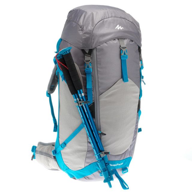 กระเป๋าเดินทาง กระเป๋าสะพายหลัง กระเป๋า Backpack 40L เป้สะพายหลังเพื่อการเดินป่าบนภูเขาผู้หญิงรุ่น M