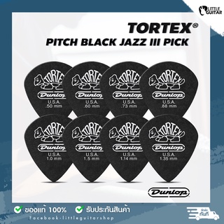 Jim Dunlop รุ่น 482R TORTEX® PITCH BLACK JAZZ III