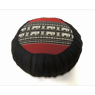 หมอนนั่ง หมอนโอ่ง ผ้าลายขิด หมอนเพื่อสุขภาพ นุ่น 100% Thai Cushion Kapok 100% Round Cushion Pillow