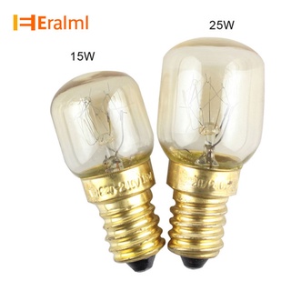 Eralml หลอดไฟเตาอบไมโครเวฟ 220v E14 300 องศา ทนความร้อนสูง