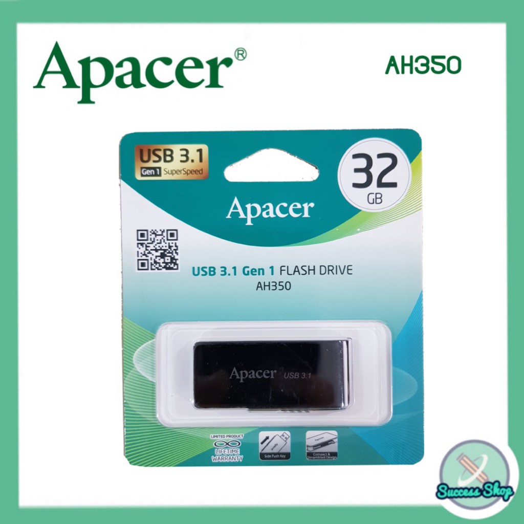 Apacer AH350 Flash Drive 32GB. USB3.1