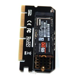 อะแดปเตอร์การ์ดเครือข่ายรองรับ pci express m key m . 2 nvme ssd ngff to pcie 3 . 0x16