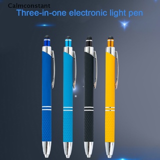 Ca&gt; ปากกาลูกลื่นสไตลัส หน้าจอสัมผัส 3 In 1 พร้อมไฟ LED สําหรับ Iphone