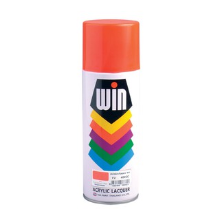 ราคาพิเศษ!! สีสเปรย์สะท้อนแสง WIN รุ่น F2 ขนาด 400 ซีซี สีแดง