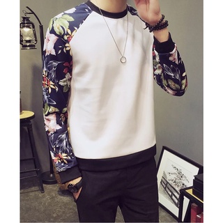 MM-STHIRT เสื้อยืดคอกลม แขนยาว ผู้ชาย เก๋ๆ