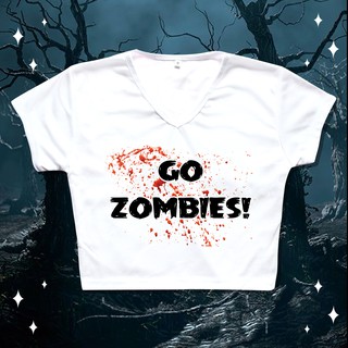 เสื้อครอป ลาย Halloween Go Zombies! d_dcloth