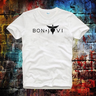 เสื้อยืดโอเวอร์ไซส์ใหม่ เสื้อยืดลําลอง แขนสั้น พิมพ์ลาย Bon Jovi Tour Rock Super Cool สไตล์วินเทจ DIY 2022S-4XL