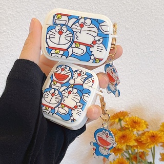 Airpods 3 Case เคสหูฟังไร้สาย แอร์พอด จี้น่ารัก โดเรม่อน อะนิเมะ TPUอ่อนนุ่ม กันกระแทก สำหรับ Airpods 1/2 Pro Cover