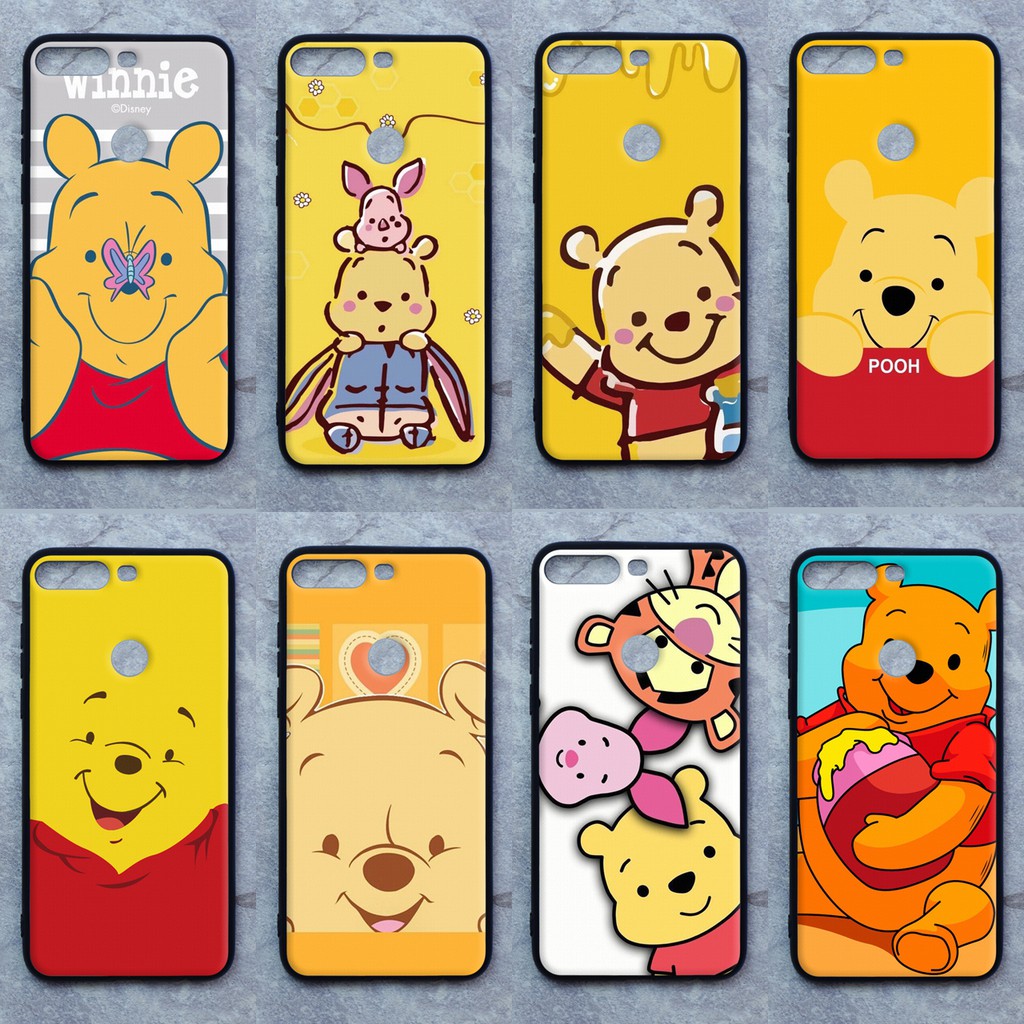 เคส Huawei Y7 pro (2018) Y7 pro (2018) ลายหมีพูห์ ขอบนิ่มหลังแข็ง เคสมือถือ เคสโทรศัพท์ Case