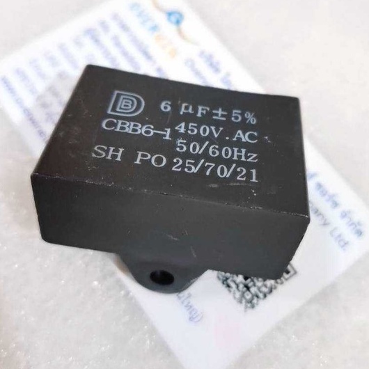 6UF 450VAC 605J CBB61 Snap in