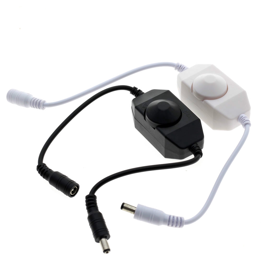 ตัวควบคุมการปรับความสว่างแบบหรี่ไฟ LED สําหรับ DC12-24V แถบ LED สีเดียว