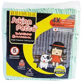 แผ่นรองซับฝึกขับถ่ายสำหรับสัตว์เลี้ยง SUKINA PETTO 30x45และ45x60