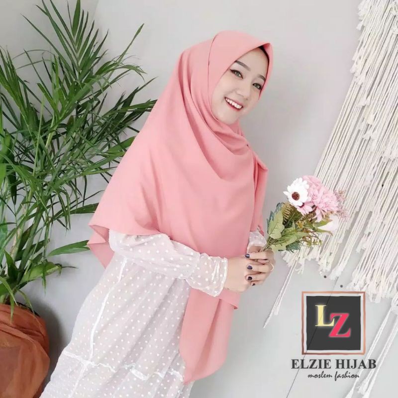 Syar & 39;i HIJAB 150X150 QUARTER HIJAB DIAMOND STYLE ELZIE HIJAB