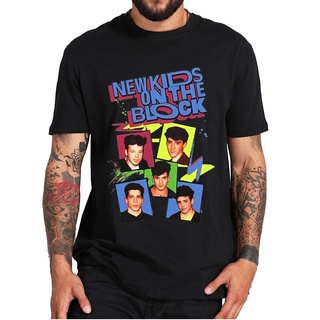 เสื้อผ้าผชใหม่ เสื้อยืดแขนสั้นลําลอง ผ้าฝ้าย 100% พิมพ์ลาย NKOTB Pop Music Band Essential สําหรับผู้ชาย และผู้หญิงS-5XL