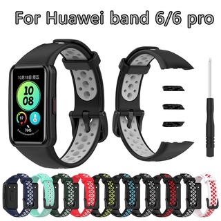 สำหรับ Huawei Band 6 สายสำรองพร้อมตัวป้องกันหน้าจอ TPU แบบเต็มสำหรับ Huawei band 6 pro