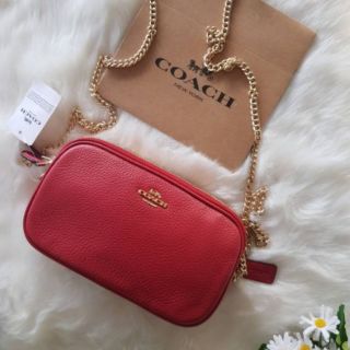 (ผ่อน0%)🚩กดเลย พร้อมส่งCOACH CROSSBODY POUCH

2 ซิป  รุ่นใหม่ค่ะ สายโซ่ แท้100%