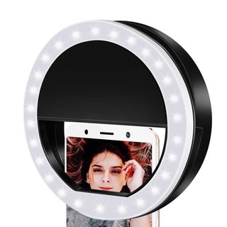 ไฟเซลฟี่Selfie ไฟโทรศัพท์มือถือ LED Selfie Ring Light แบบชาร์จไฟ