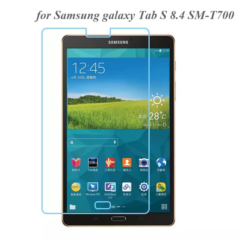 ฟิล์มกระจก นิรภัย เต็มจอ ซัมซุง แท็ป เอส 8.4 ที705 700Use For Samsung Galaxy Tab S 8.4 (LTE) SM-T705