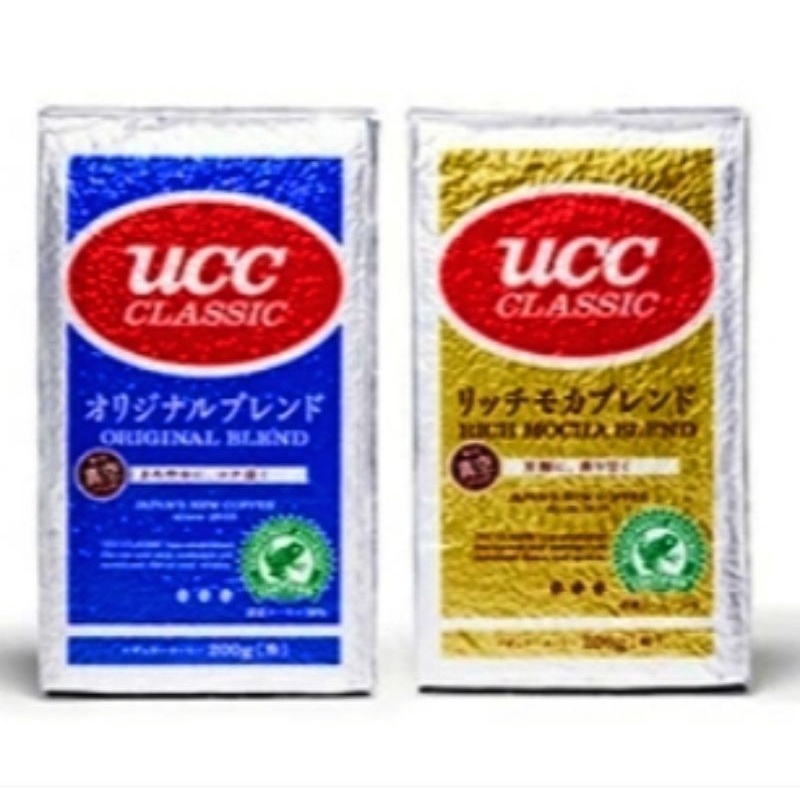 กาแฟ คั่วบด UCC คลาสสิคออริจินัลเบลนด์บรรจุภัณฑ์สูญญากาศ ขนาด 200 กรัม
