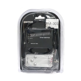 box hdmi 3in1 Switcher + Remote เข้า3 ออก1 จอ สวิตช์