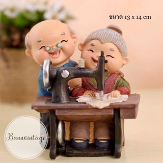 กงม่าคู่รัก💕จักรเย็บผ้า สีสันสดใส ขนาด 13 x 14 cm