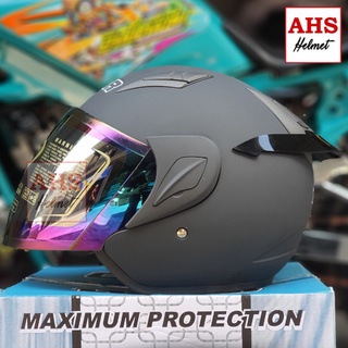 หมวกกันน็อค HALFACE MSR VISOR IRIDIUM STANDARD SNI