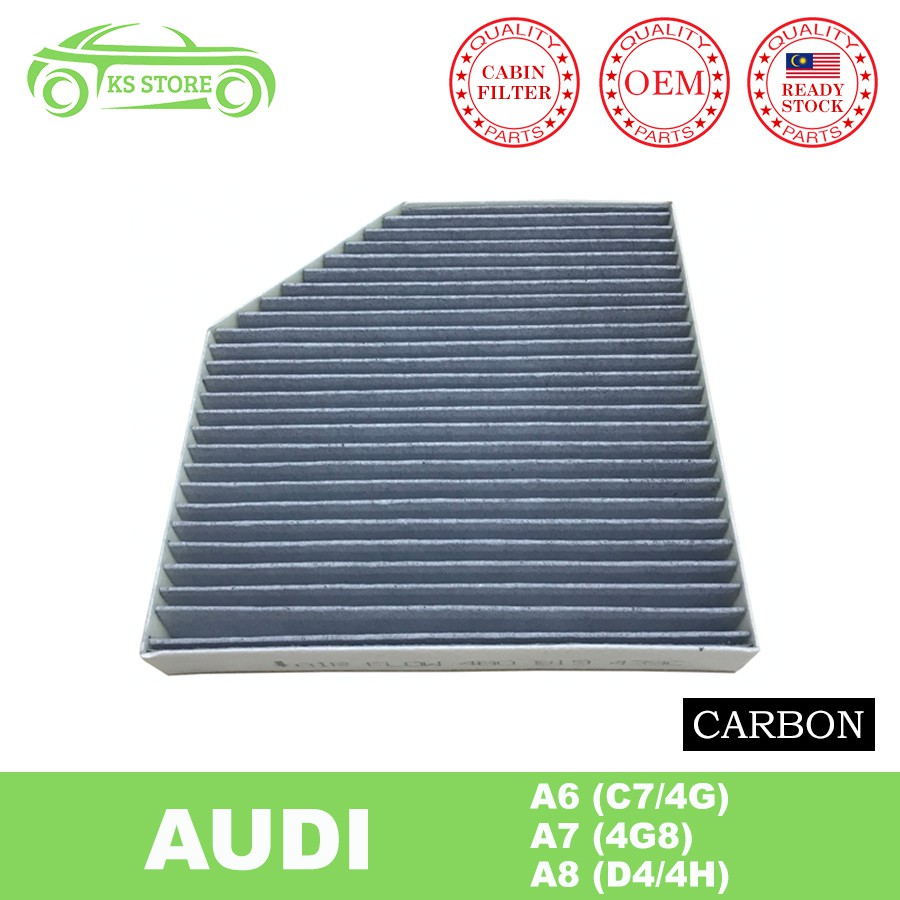 Audi A6 4G C7 A7 4G8 A8 4H D4 Carbon Cabin Air Filter Active Carbon OE 4H0819439
