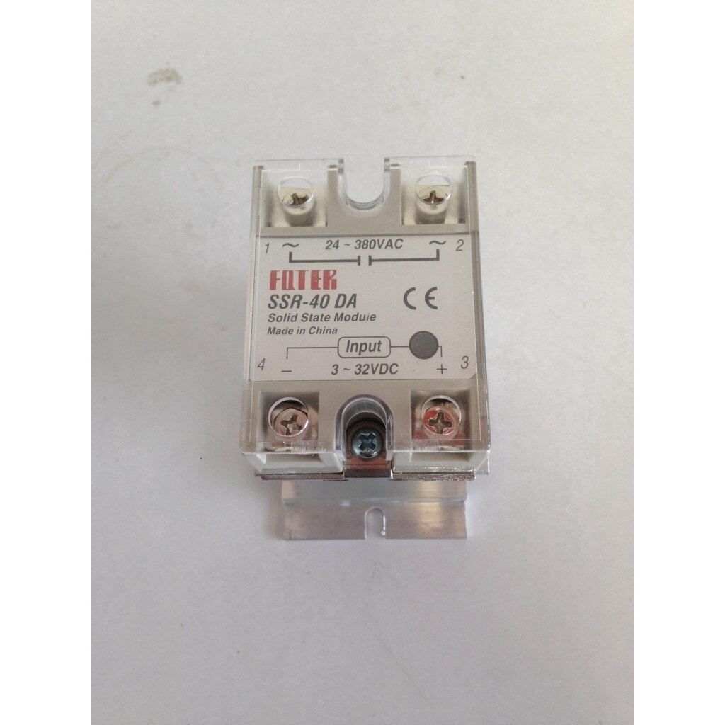 SSR DC-AC SSR-40DA Solid State Relay Module Single Phase DC 3-32 โวลต์ AC 24-380VAC โซลิดสตทรีเลย์ คุณภาพสูงพร้อมฝาครอบ - รูปที่ 2