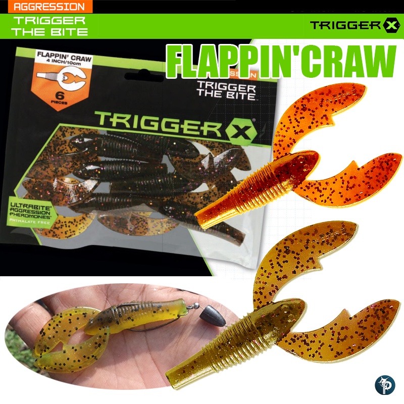 เหยื่อ TRIGGER X รุ่น FLAPPIN’CRAW – โปรปัง