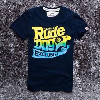 Rudedog เสื้อคอกลมหญิง  รุ่น bubble สีกรม